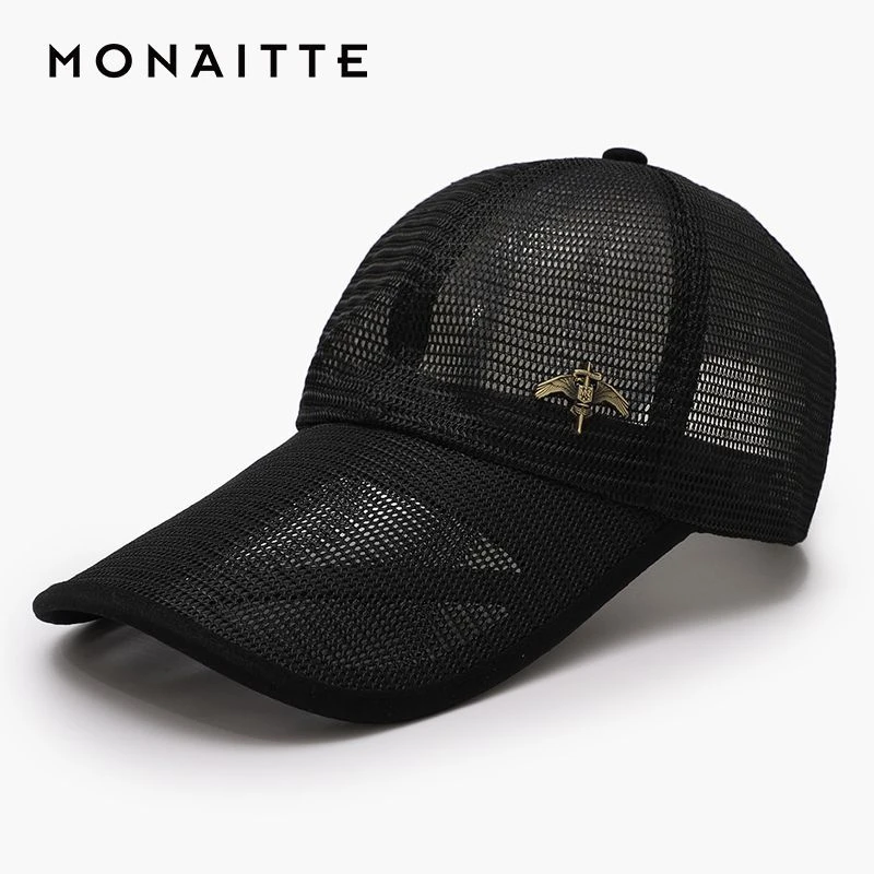 【高品质长帽檐棒球帽】蒙奈特帽子男夏季新款鸭舌帽跑步太阳帽女