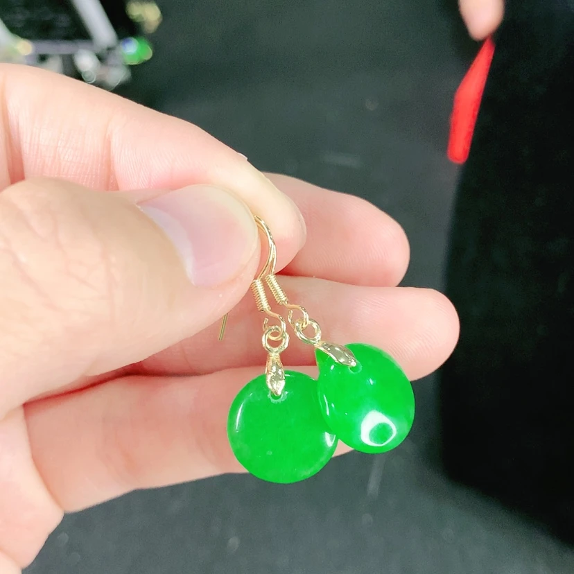 【闪购商品】翡翠耳饰未镶嵌