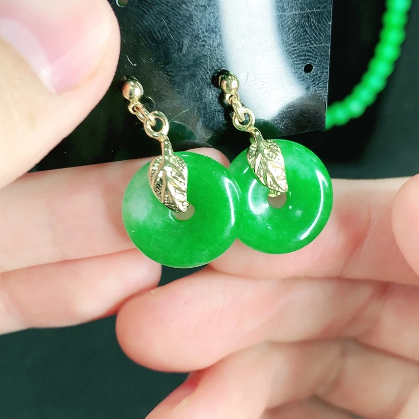 【闪购商品】翡翠耳饰未镶嵌