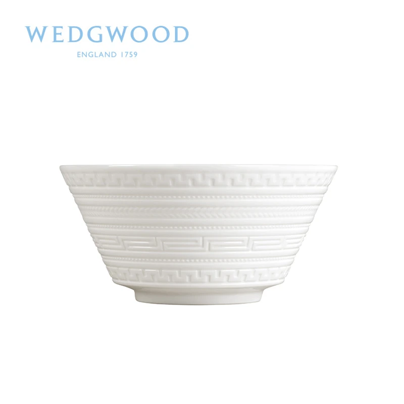 Wedgwood官方旗舰意大利浮雕骨瓷鱼盘新婚节日礼物礼盒