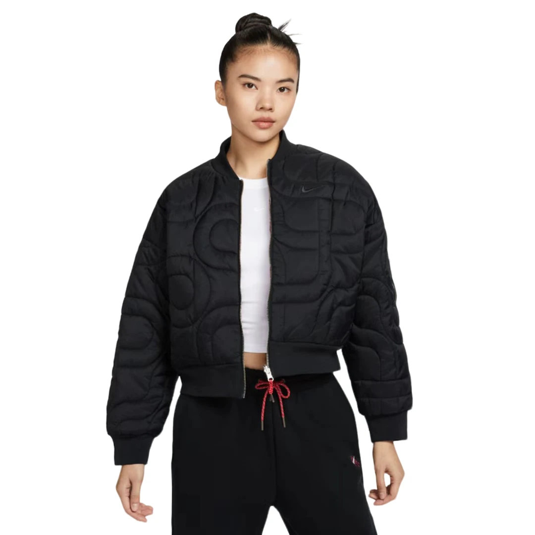 NIKE/耐克官方女子舒适时尚休闲百搭两面运动夹克外套-HV8469-010