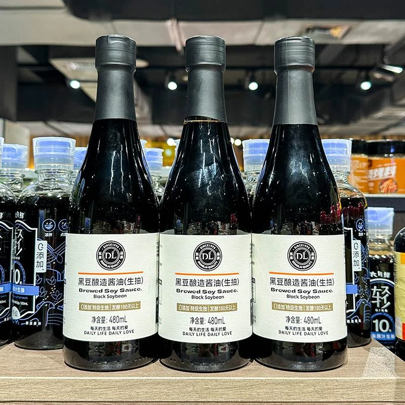 许昌本地代购酱油黑豆酿造酱油生抽0添加480ml炒菜正品代购