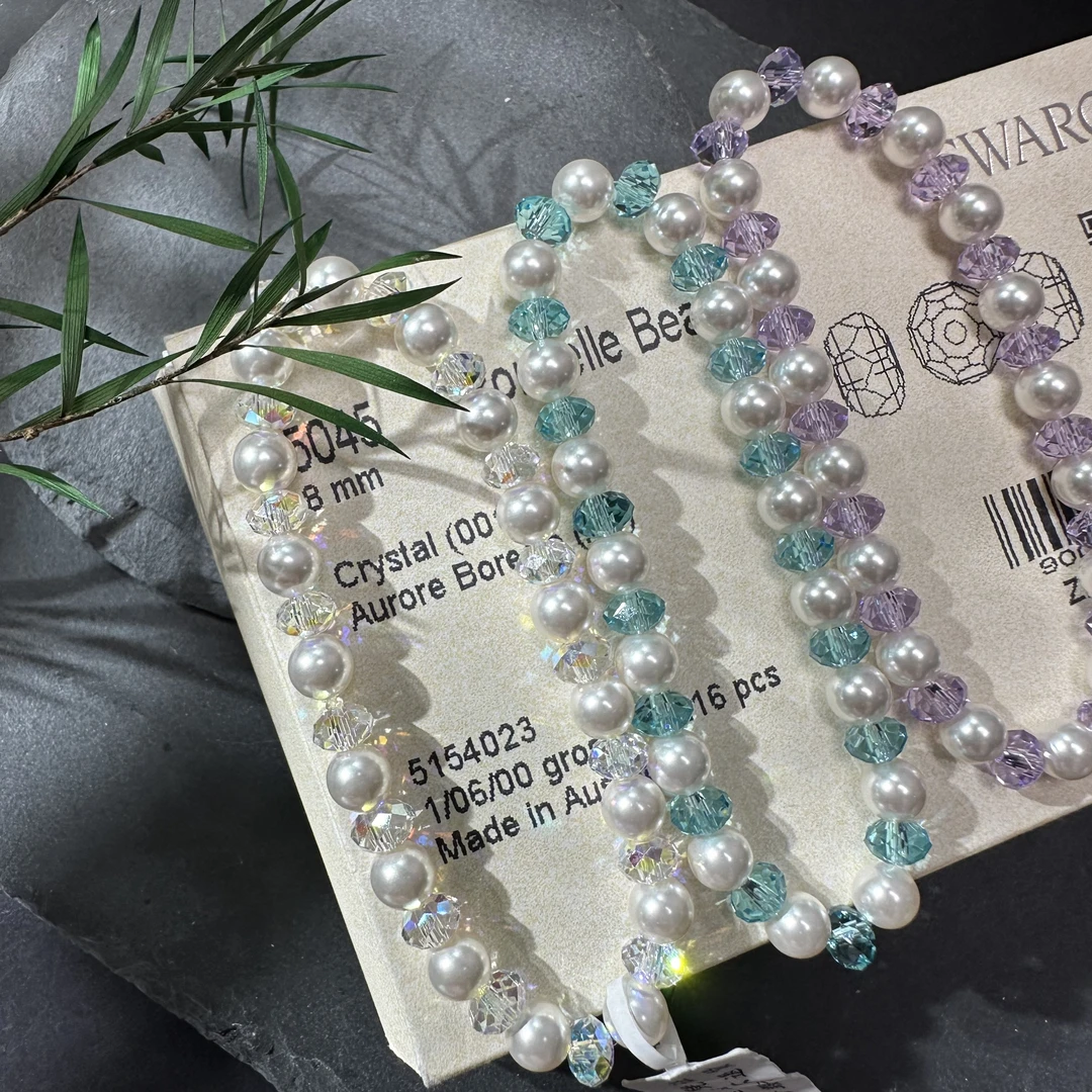 非金属仿水晶手链 施家水晶手链 温柔百搭6+6