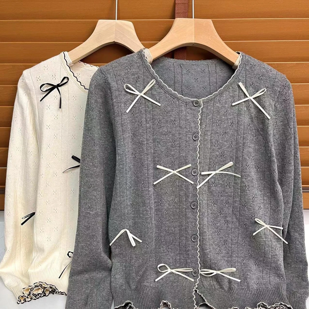 小易服饰：早秋冬季新款针织上衣女百搭开衫毛衣外套头上衣Y0126