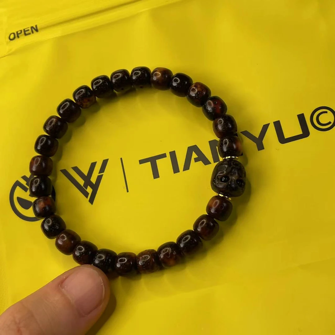 【TIANYU】黑金星月菩提阿呆搭配款单圈手串[TY044]