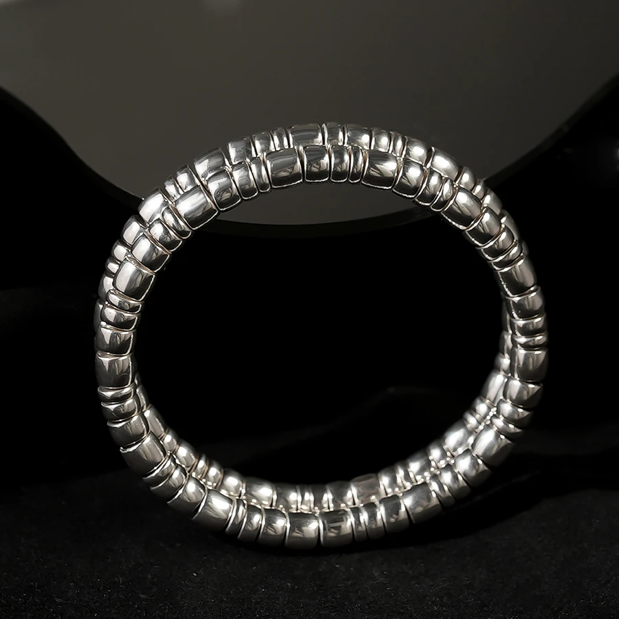 925银手链 【TIANYU】「星河碎片」银单圈手串[TY146]