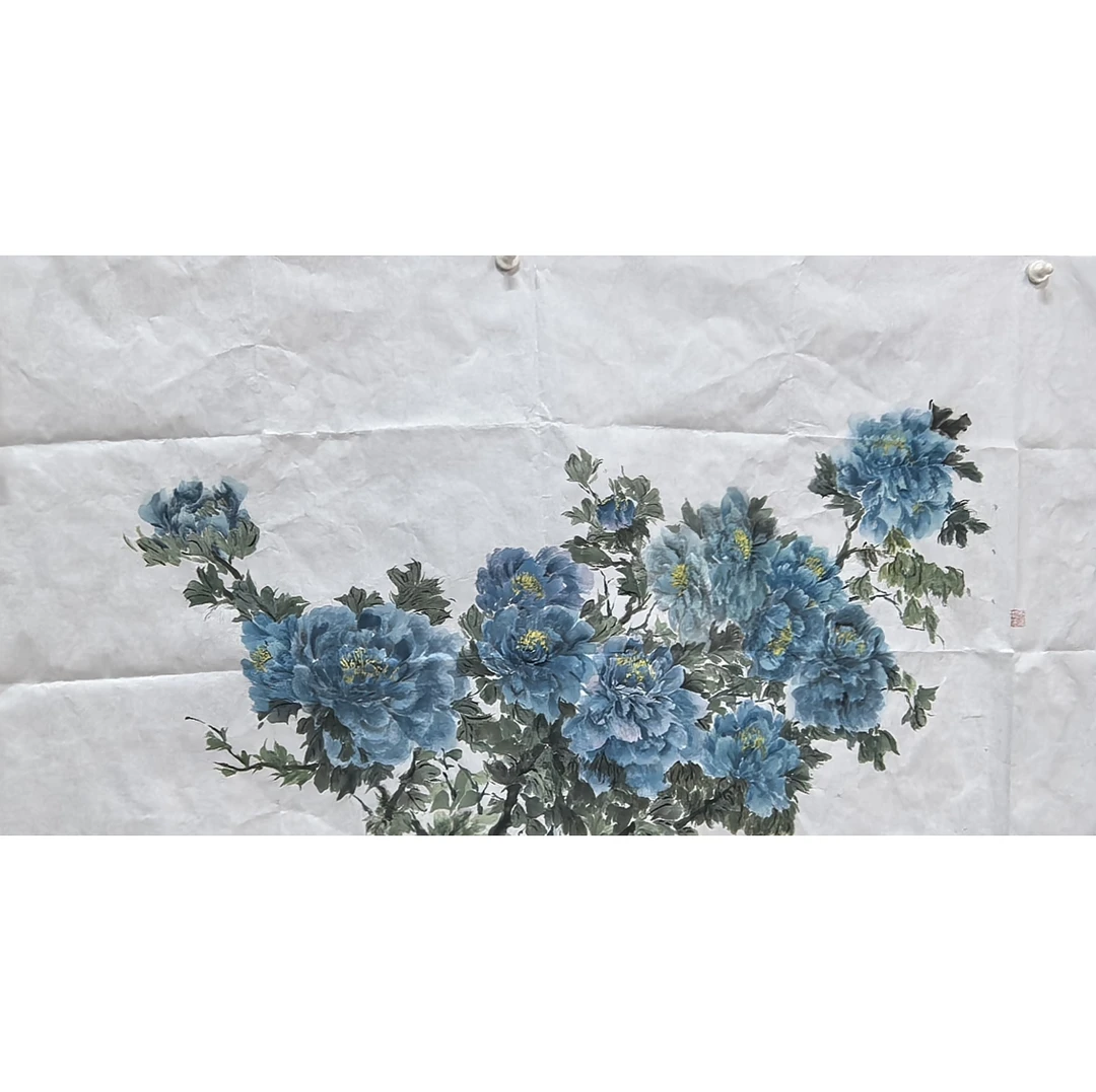 【121号学生作品】工艺装饰画纯手工绘画国画艺术作品丢丢老师学生