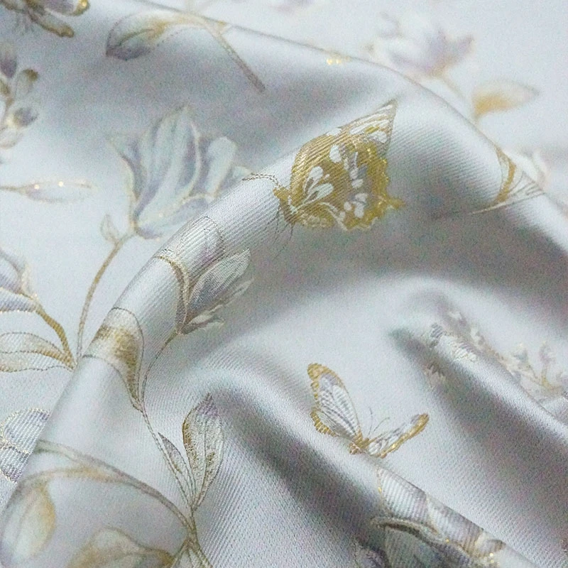 0.5米链接 拾悦丝绸  玉兰蝴蝶 面料（面料特殊一经裁剪不退换）