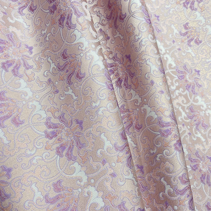 0.5米链接 拾悦丝绸 吴罗紫菱花（面料特殊一经裁剪不退换）