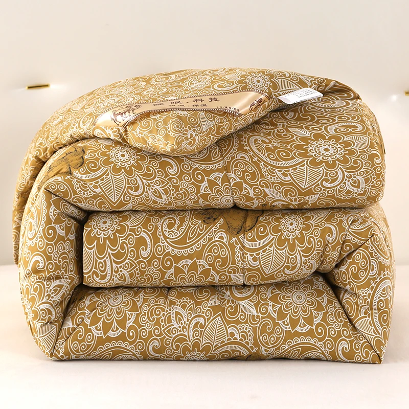 加厚驼纤绒被子保暖冬被冬季被芯双人春秋被单人学生宿舍被子