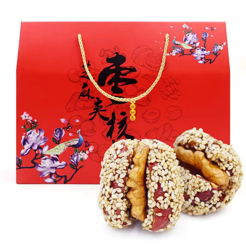 脆乐淘芝麻枣夹核桃大礼包孕妇儿童零食礼包走亲访友送礼佳品
