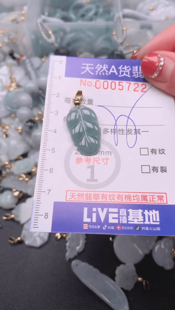 【闪购商品】翡翠挂件未镶嵌00005722