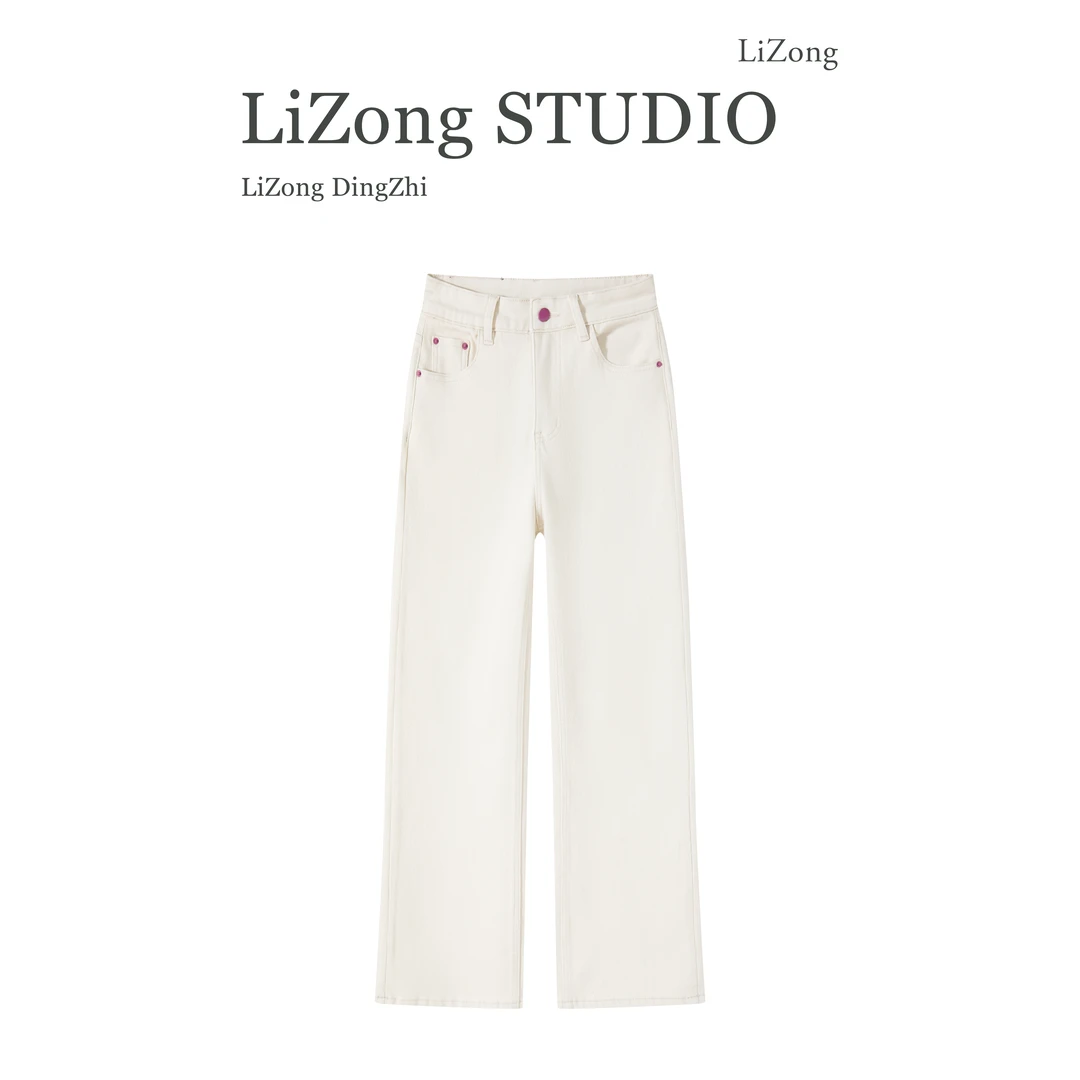 PF-7231冬季新款凝脂杏深圳南油原版原版设计加绒牛仔裤