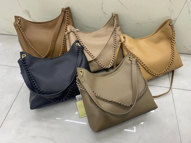 荔枝纹软软的可单肩可斜挎有隔层的女士托特包包