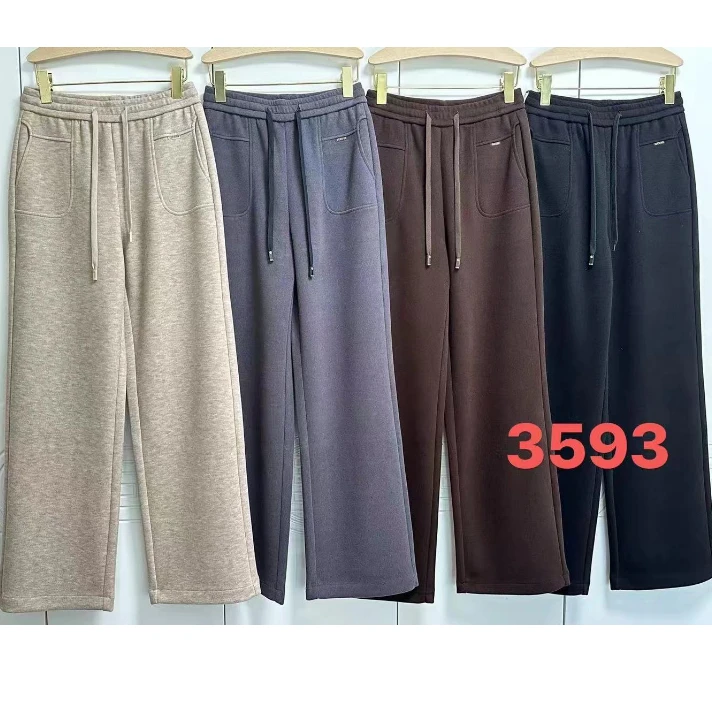 百搭高弹显瘦裤子秋冬高腰阔腿裤3593