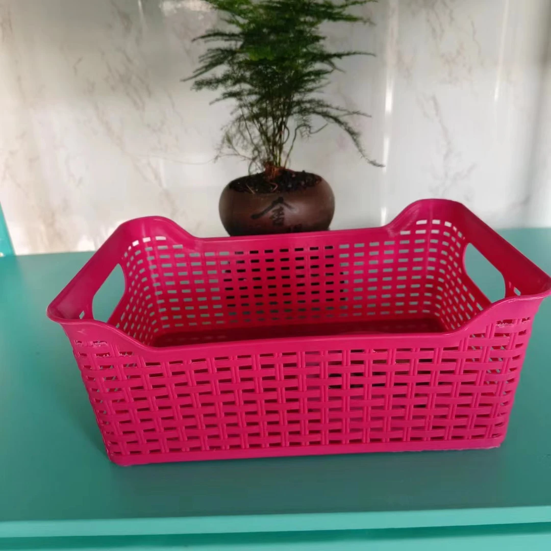 9.99五个草莓熊收纳筐杂物零食桌面塑料筐化妆品整理筐桌面塑料筐