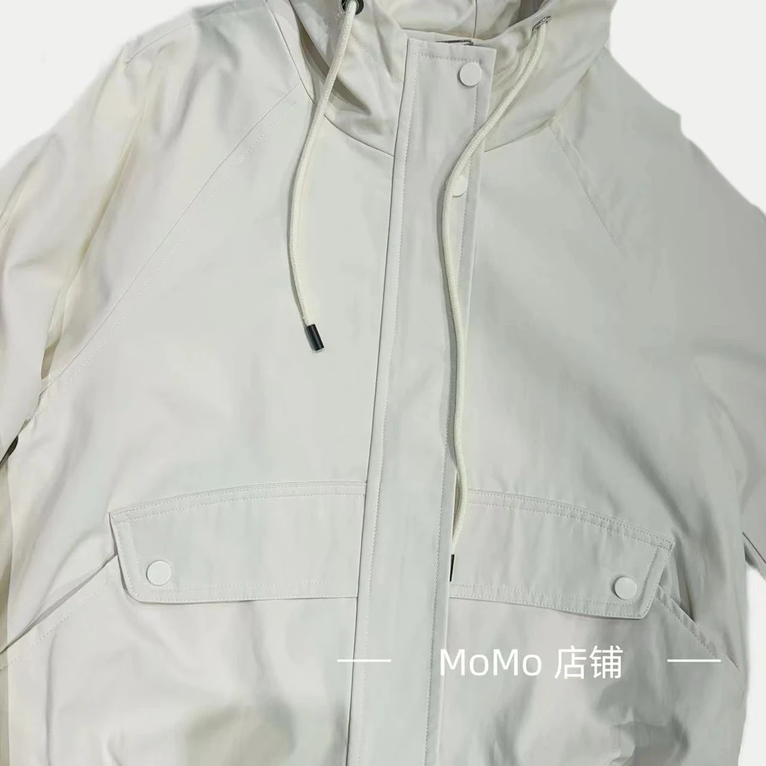 秋季冲锋衣外套女短款宽松小个子春秋上衣新款高级感设计师款抽绳