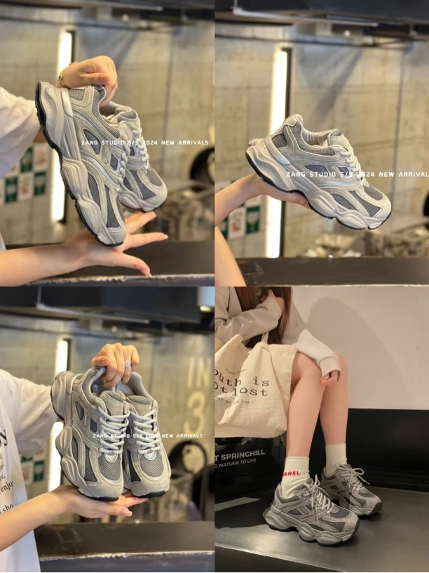 丁雅专用韩国增高5CM老爹鞋超酷超炫休闲头层牛皮