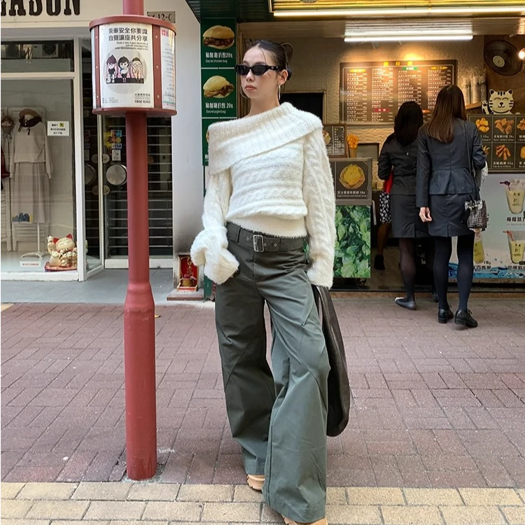 2024秋冬新款时尚针织毛衣气质显瘦高领休闲百搭洋气外穿慵懒上衣