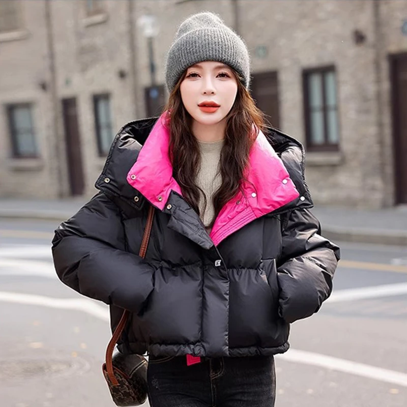 爆款超好看短款羽绒服女2023新款冬季白鸭绒时尚洋气加厚保暖外套