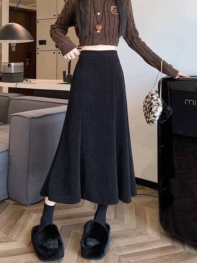 【婷哥定制 鱼尾半裙】秋季新款鱼尾裙高腰显瘦百搭裙TGW41263