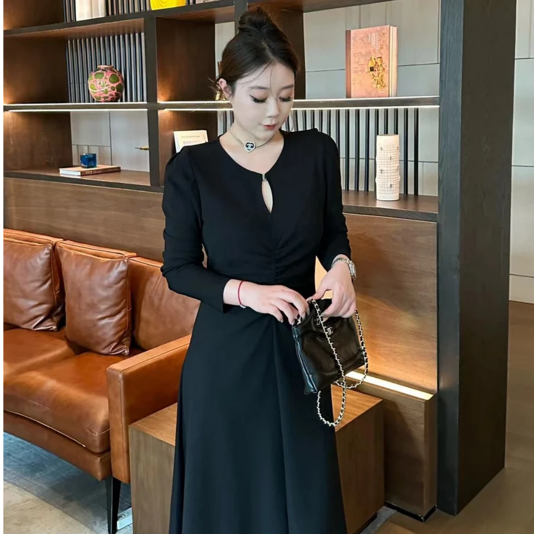 【玲胖胖 轻卡路里】秋季精致时尚设计感连衣裙大码女装LPP61319