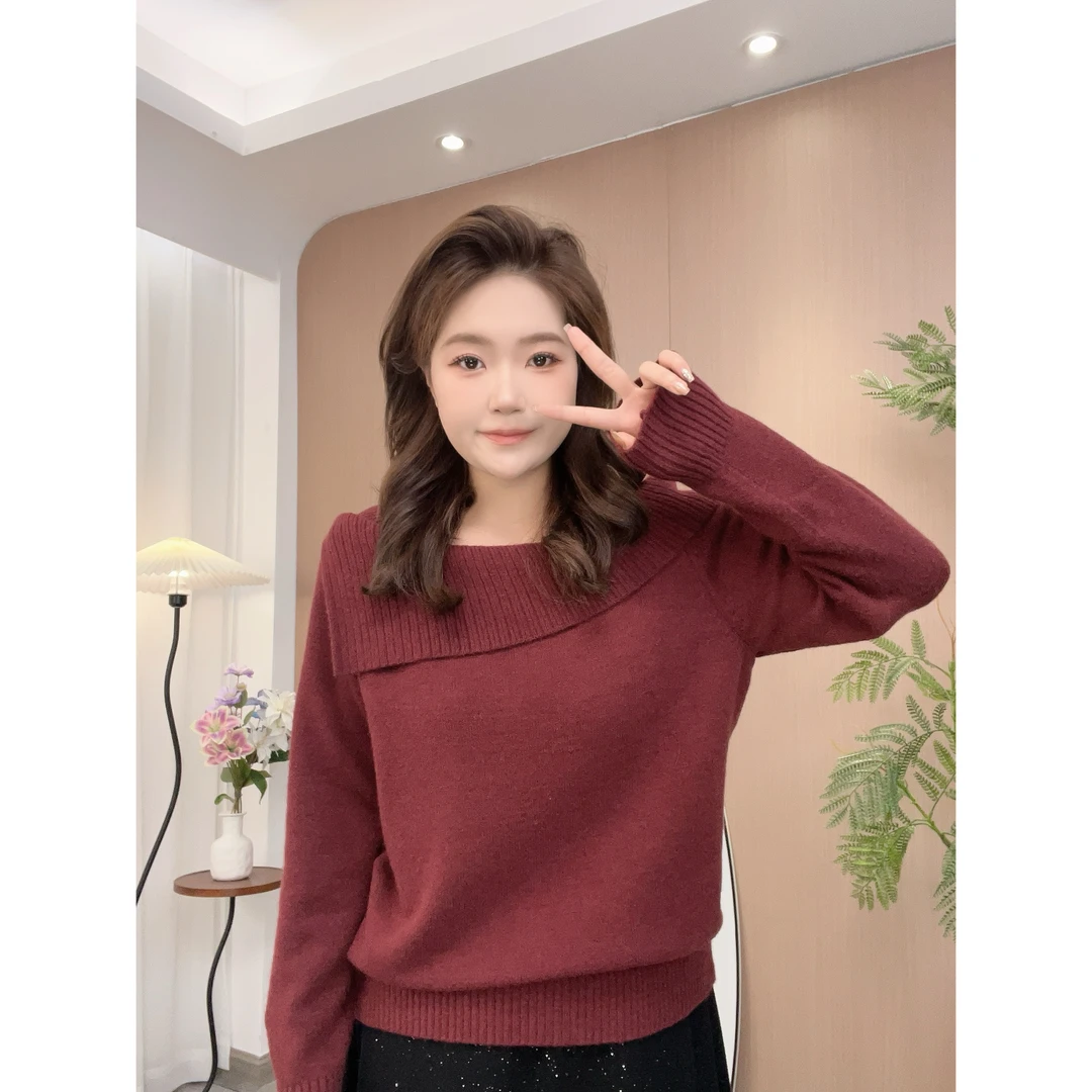 【婷哥定制  云上彩虹】秋冬时尚百搭软糯保暖针织上衣毛衣71804