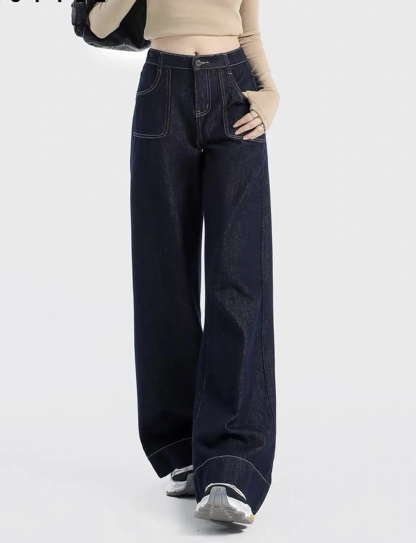 【婷哥定制 超模长裤】秋季新款高腰显瘦百搭长裤TGW41280