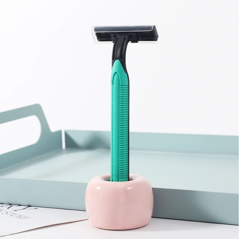 剃须刀双层刀片刮脸刮毛刀剃毛刀成人家用旅游携带除毛胡子