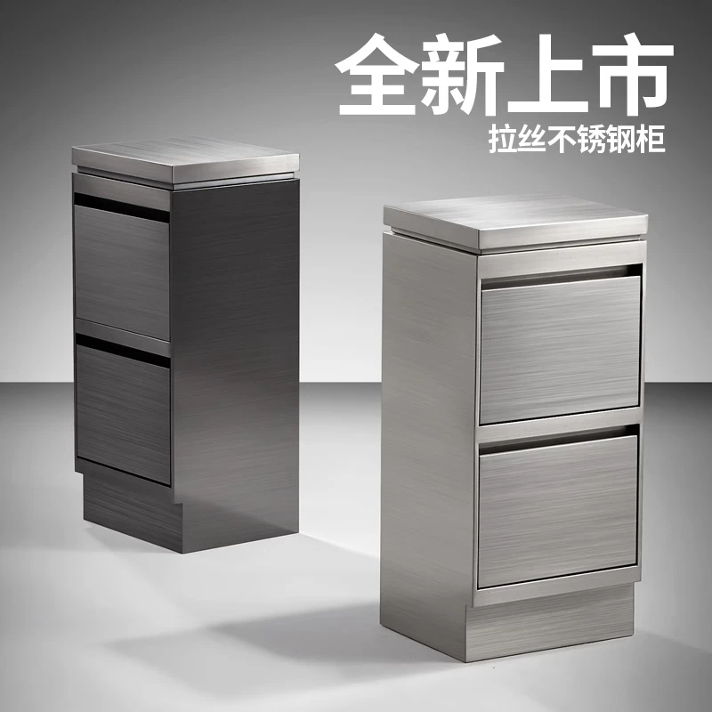 高端美发店工具柜发廊专用工具车理发店剪发柜置物架不锈钢镜台柜