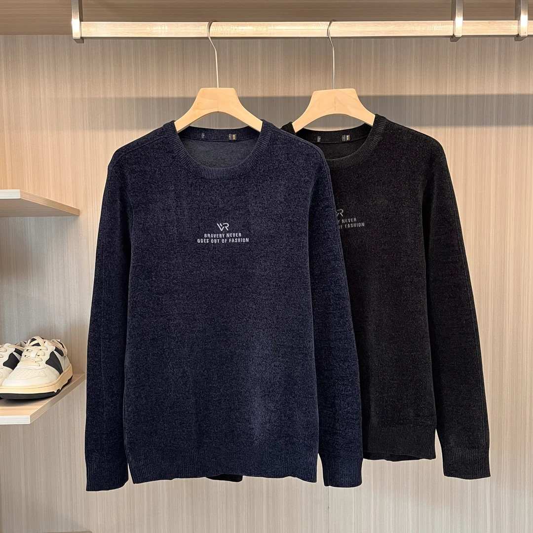 LISA.LISA  双面绒！双尼尔+小呢绒毛衣 W6691 男装 C88