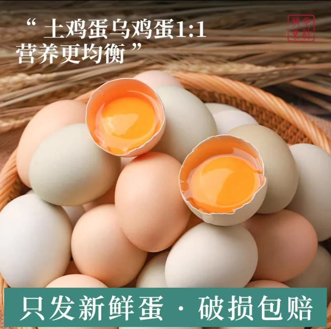 伏牛山散养柴鸡蛋 走地鸡蛋 笨鸡蛋 100%无饲料喂养