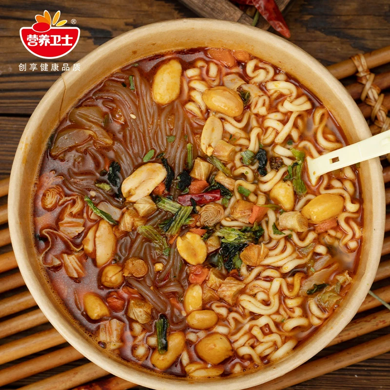 营养卫士 火冒三藏酸辣粉面桶装泡面宿舍夜宵速食整箱装方便面
