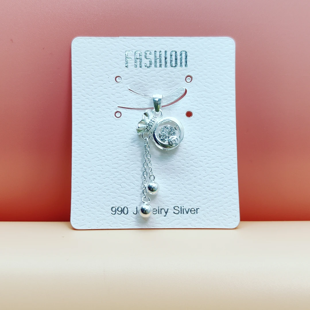 吊坠足银合成锆石 灵动款流苏福袋吊坠