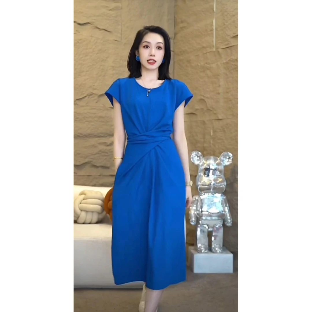 欧颍昇 2024夏季新款轻奢小众高级感女装洋气上档次连衣裙裙子女