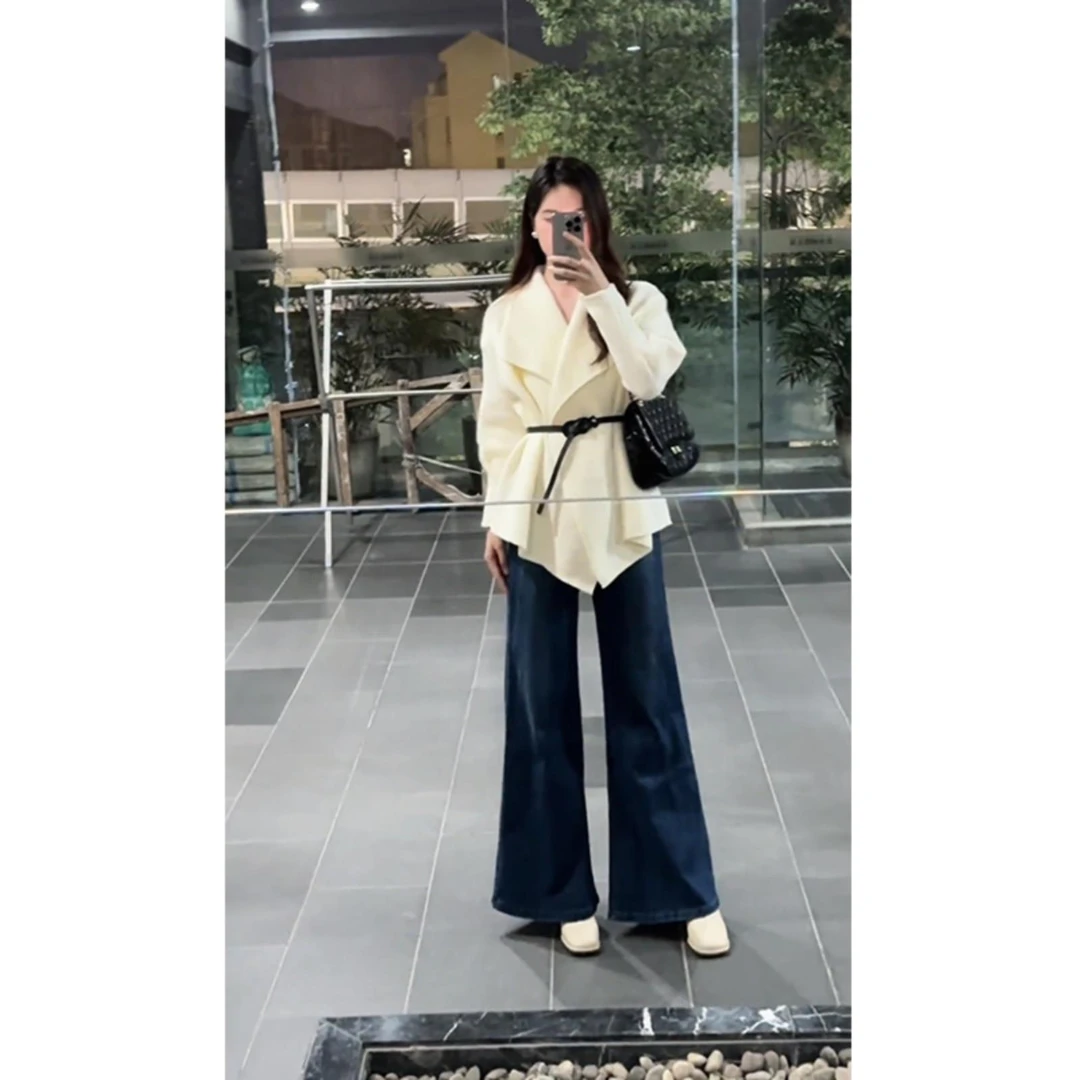 重磅大女主 休闲气质感毛衣外套秋冬收腰针织开衫简约百搭女上衣