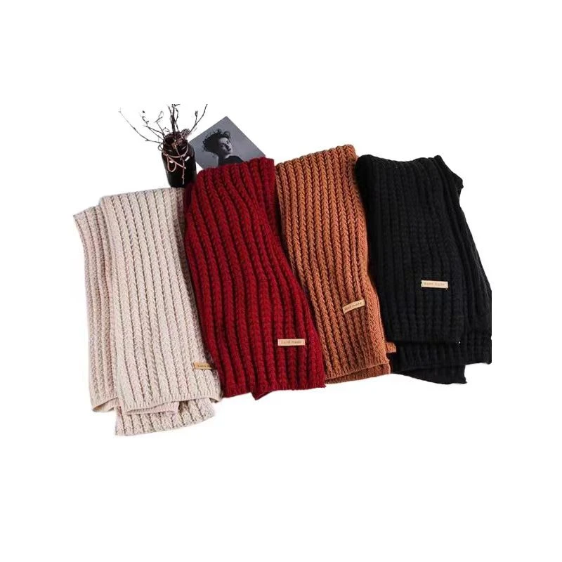 小香风针织款保暖围巾