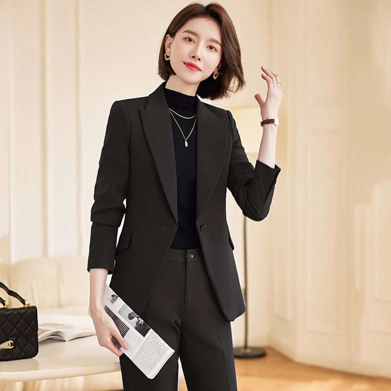 商务西装外套女韩版修身气质职业装大学生面试正装工作服西服套装