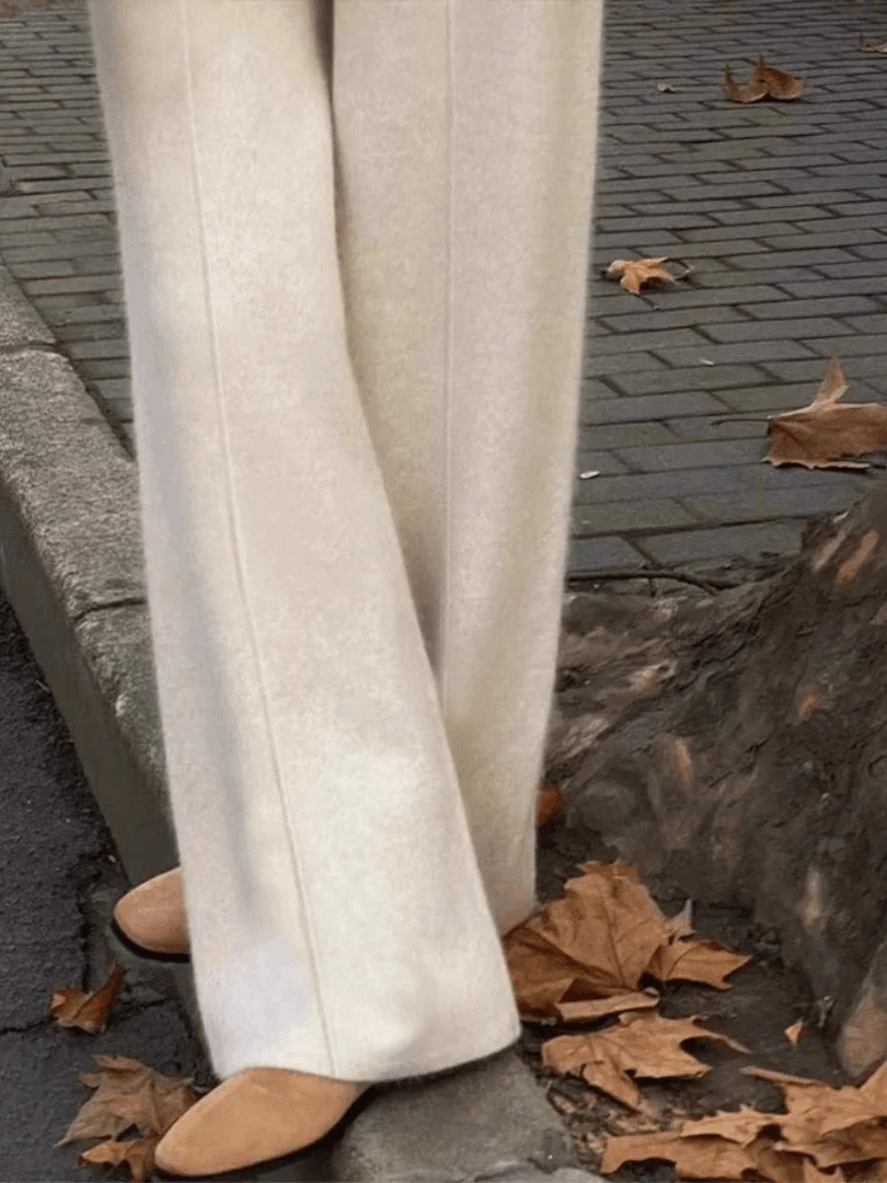 浣熊绒加厚阔腿裤