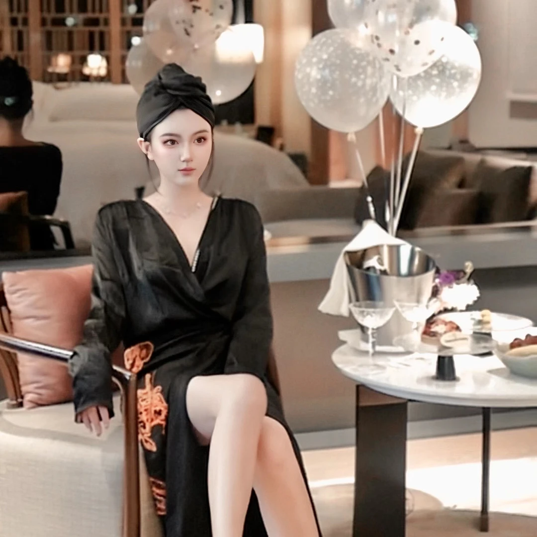 RicercaDelBene 龙虾袍子重工刺绣连衣裙时髦显瘦秋冬气质老钱风