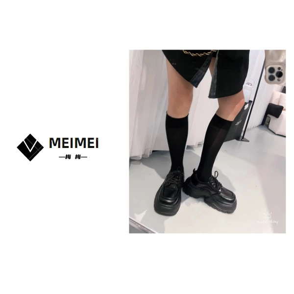 XMM.欧货早秋新款厚底复古大头鞋南韩皮厚底轻便乐福鞋-1828-88