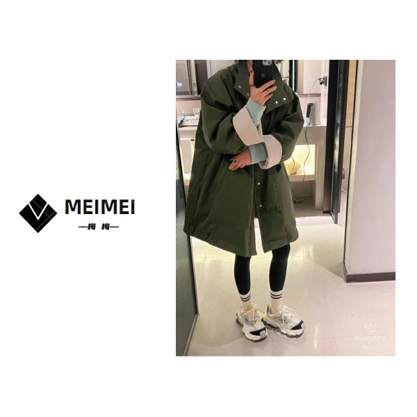 XMM.【廓型羽绒风衣】冬季新款时尚百搭休闲宽松显瘦羽绒服-9729