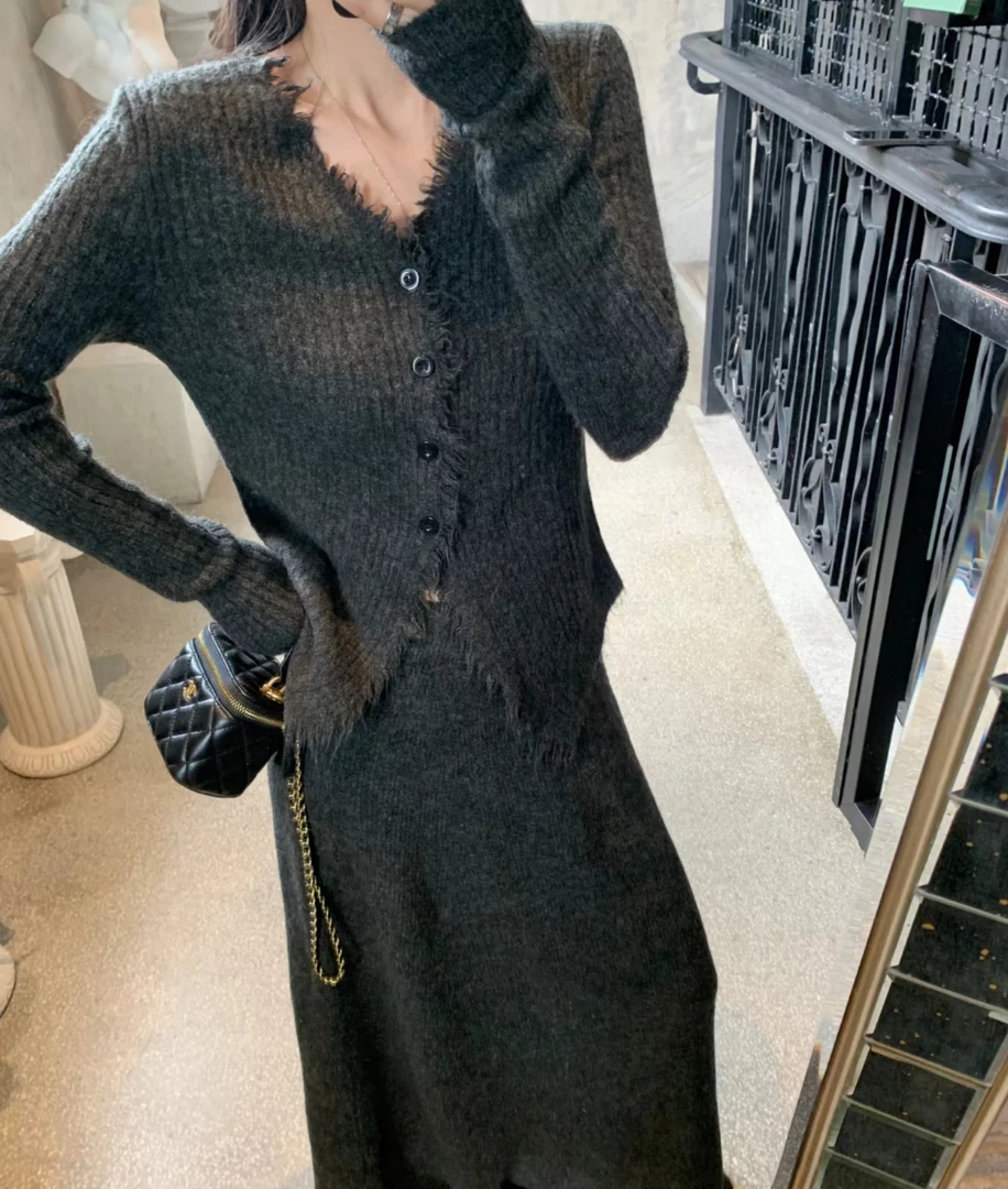 【大码女装-(600-699)按编码拍】秋冬季套装蕾丝显瘦气质打底性感