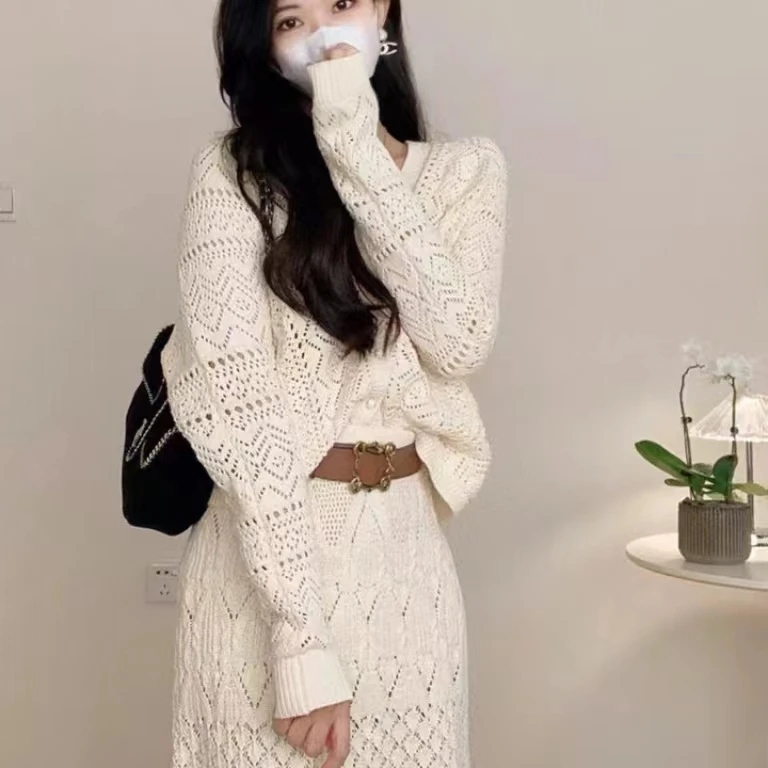 【编码-(500-599)按编码拍】反季折价套装女装法式高智淡人new