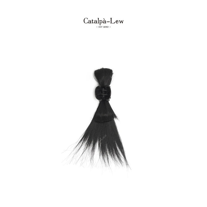 Catalpa Lew 非金属锦纶婚庆饰品 「鸟窝头」侘寂风设计发饰#C20018