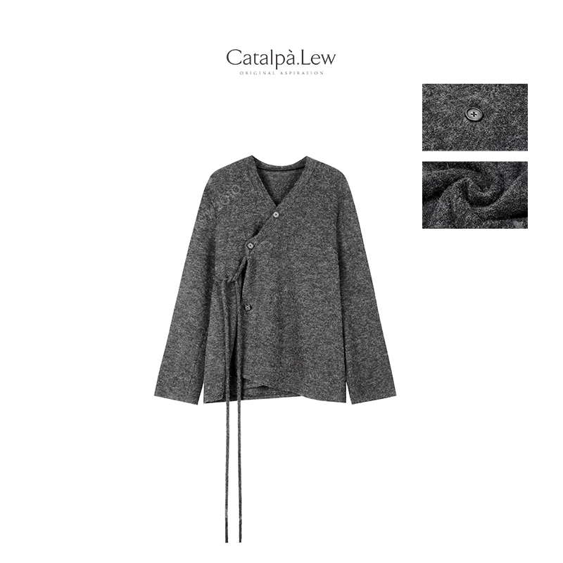 CatalpaLew24秋冬限定「坠枝景」侘寂腔调慵懒高级感外套#C8955