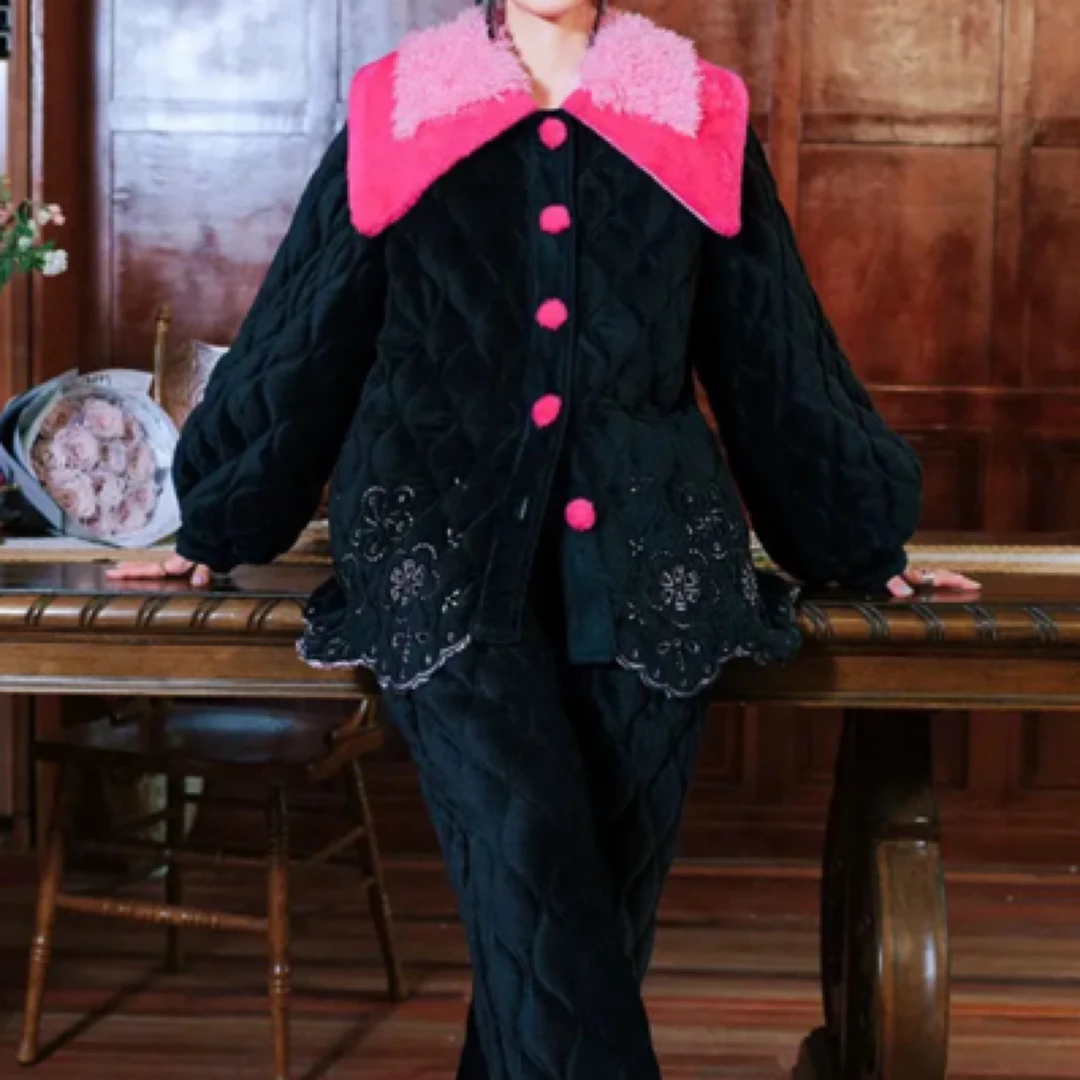 原创加厚睡衣家居服