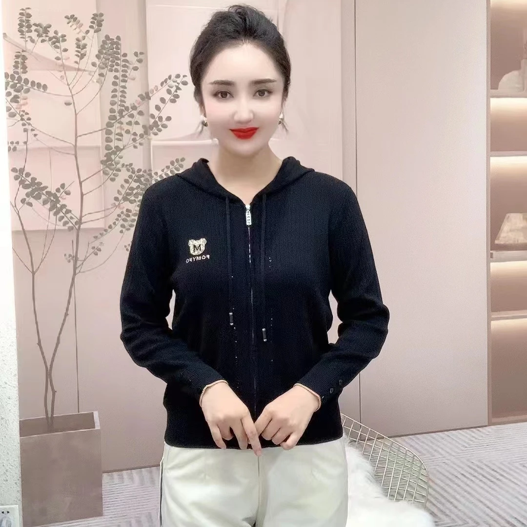 新款高档时尚洋气百搭莱赛尔天丝开衫3517