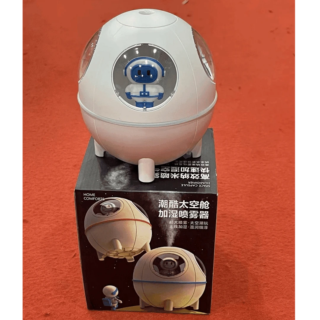 新款太空人空气加湿器静音家用宿舍卧室桌面香薰超大喷雾加湿机