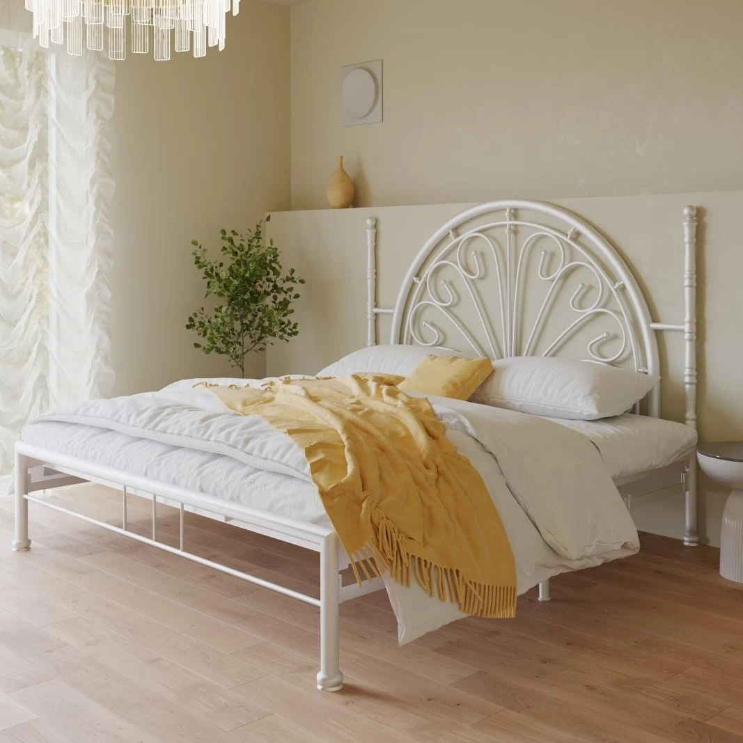 弘玮铁艺床1.8米双人铁架床现代简约北欧公主床架1.5米铁床